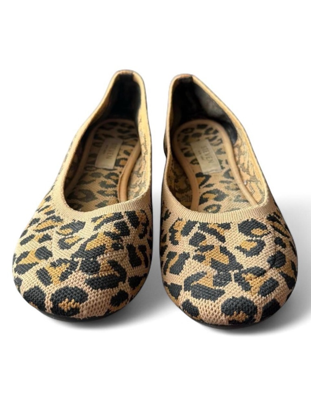 Steven New York Leopard Print Knit Ballet Flats Size 7.5 - Picture 4 of 6